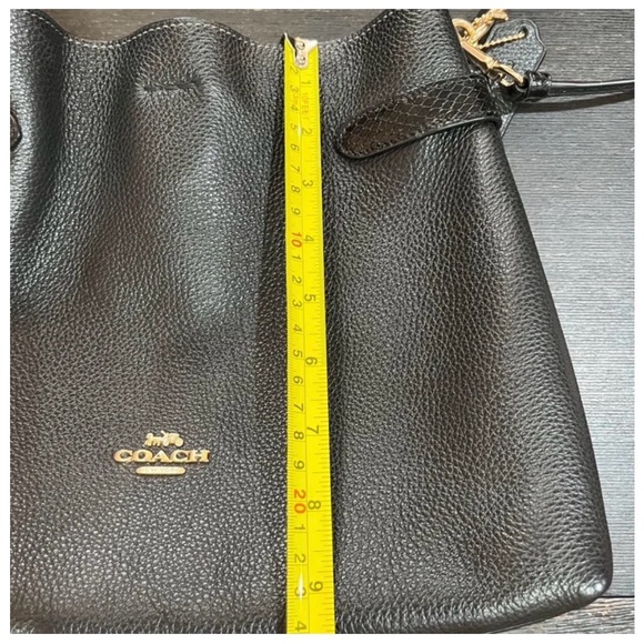 Coach Black Leather Shoulder Bag - Picture 3 of 7